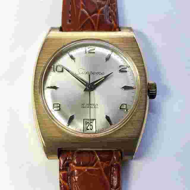 Vintage 1960s Supreme Kaltron Men’s Manual Wind Watch - AS ST 1950/51 Movement