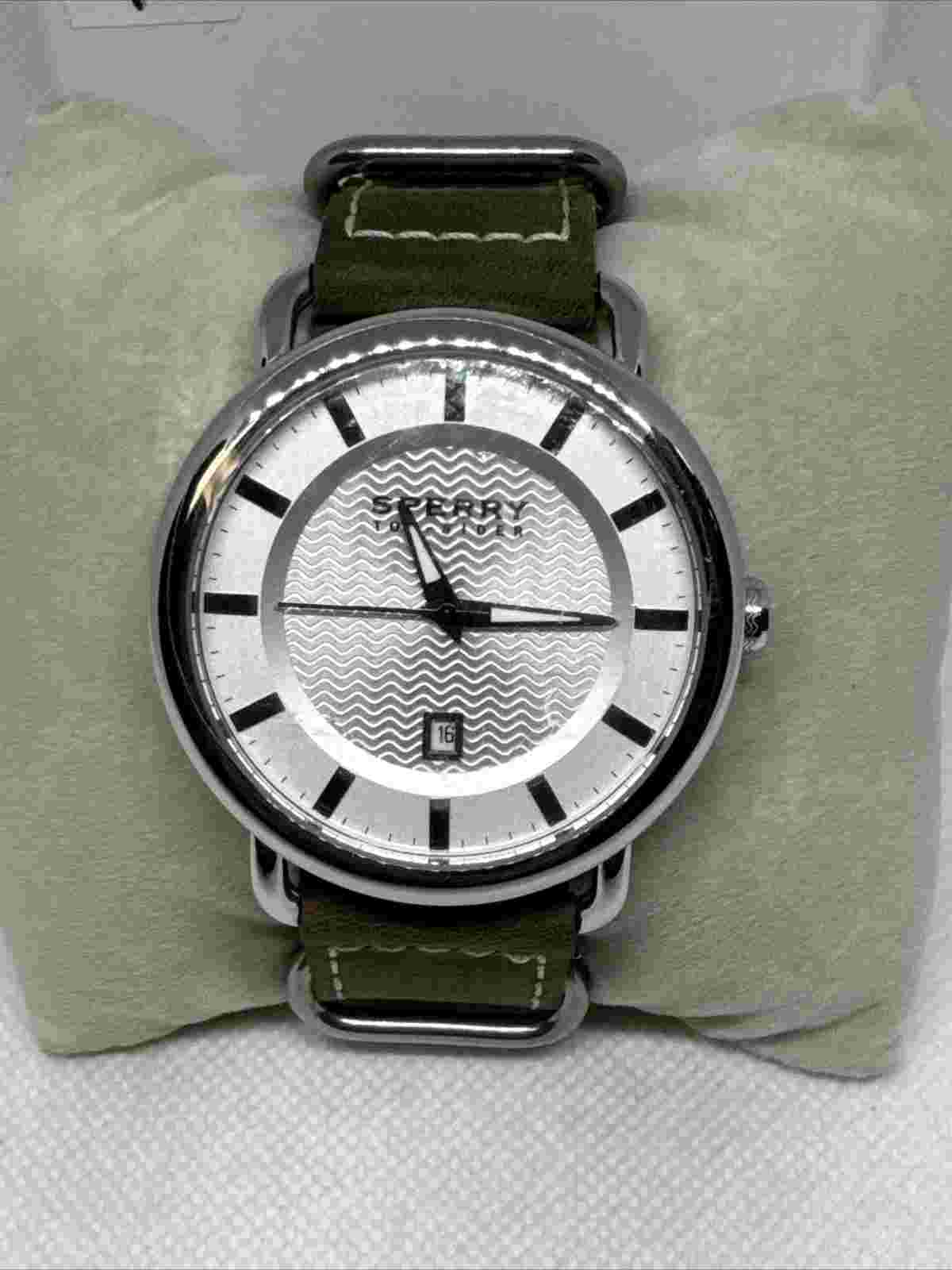Sperry Top-Sider A126-13 Men's Brown Leather Analog Dial Quartz Watch JNA18