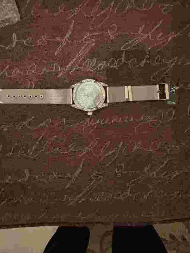 5430-Montres Carlo Mesh Band Watch - Silver