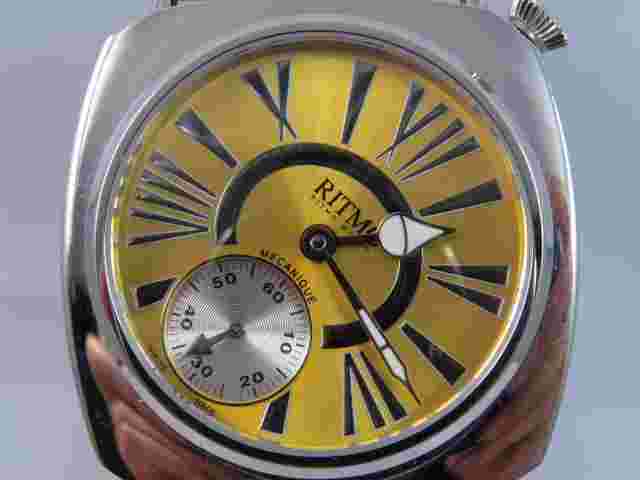 SWISS MADE RITMO MVNDO UNITAS MECHANICAL WATCH.  50M WATER RESISTANT OVERSIZE