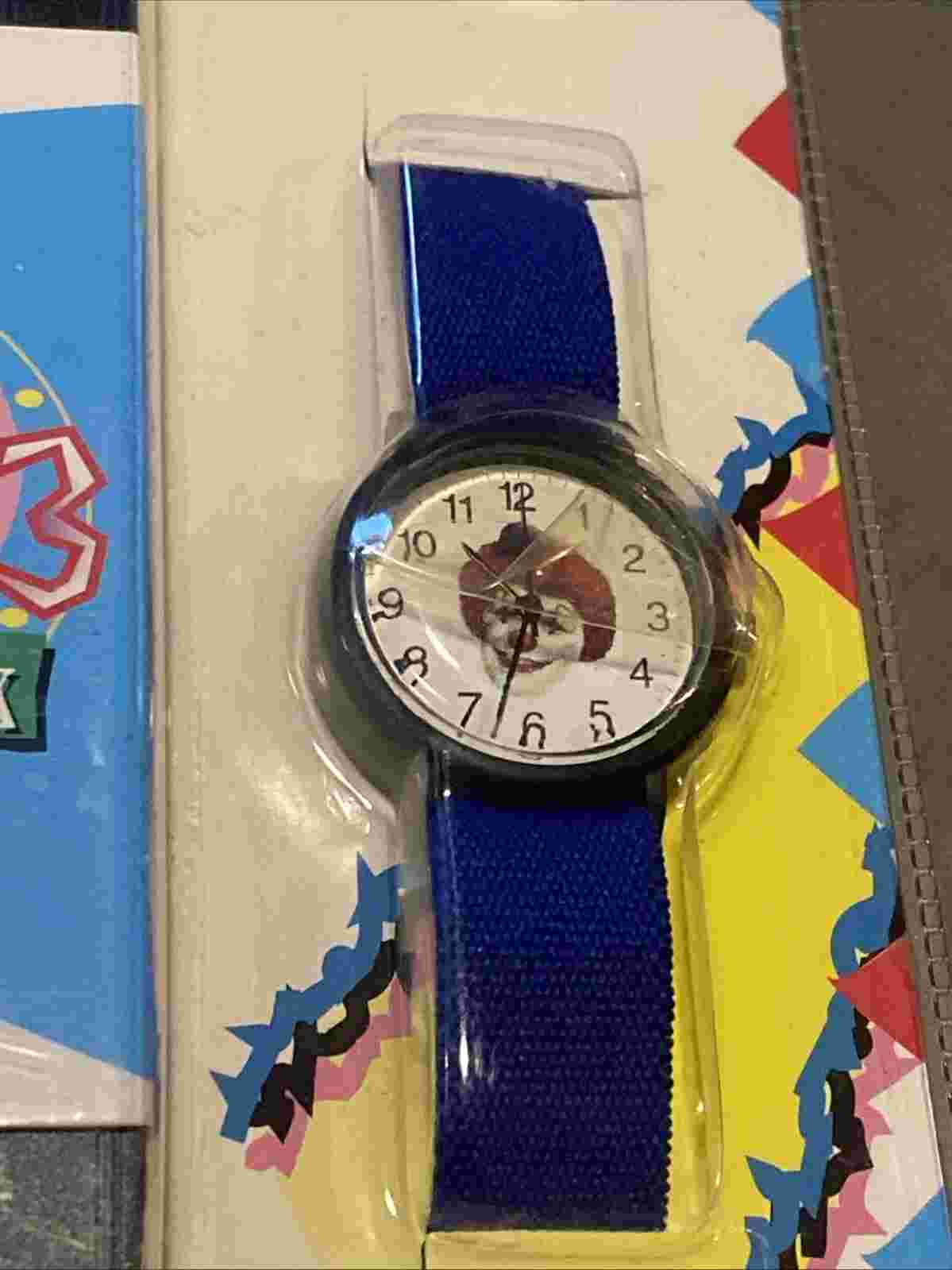 Vtg Tic-toc Let's Talk Clown Watch & Coloring Book How to Tell Time Video VHS