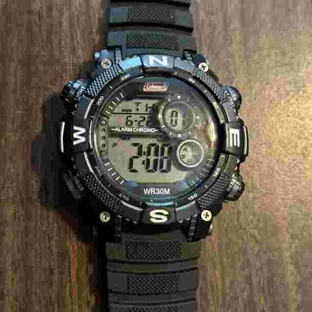 Coleman Alarm Chronograph watch WR 30 Water Resistant