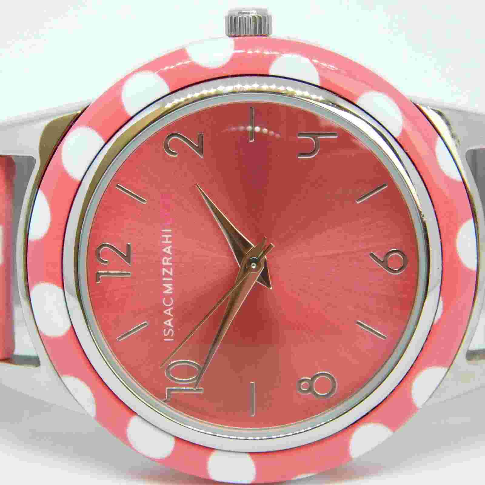 ISAAC MIZRAHI LIVE! IMZ414A Two Tone Quartz Women's Watch Sz. 6 1/4" New Battery