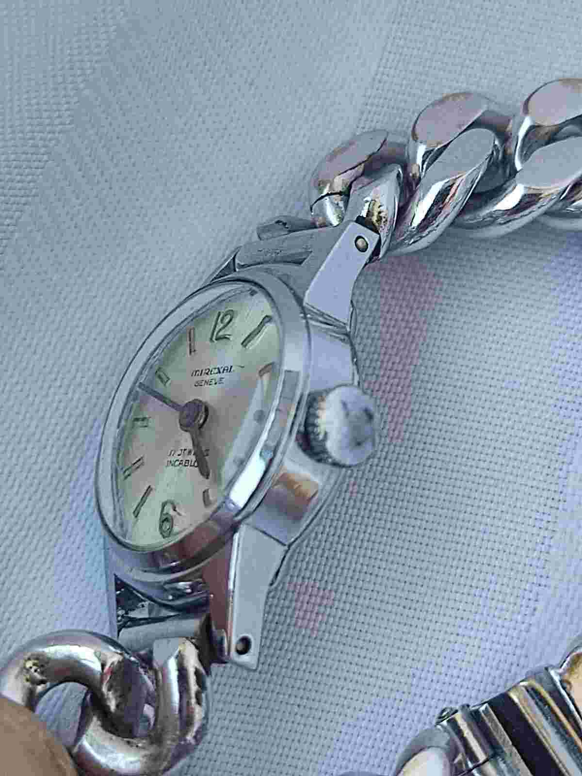 Vintage MIREXAL GENEVE Manuel Winding 17 Jewels Lady Watch Works Collectable