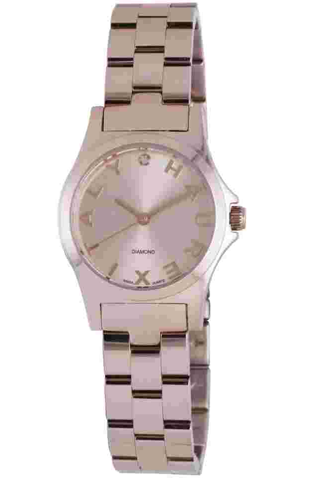 Haurex Italy Women's 7R505DDS City  Diamond Rose Gold IP Coated Steel Watch