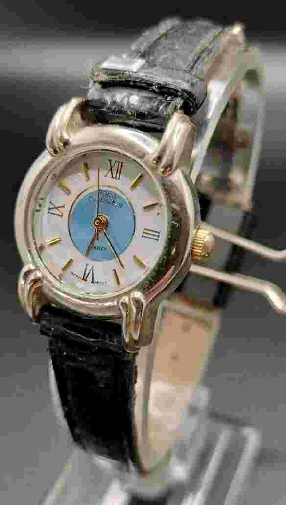 Boca Classics Silvertone Ladies Watch, needs battery or repair