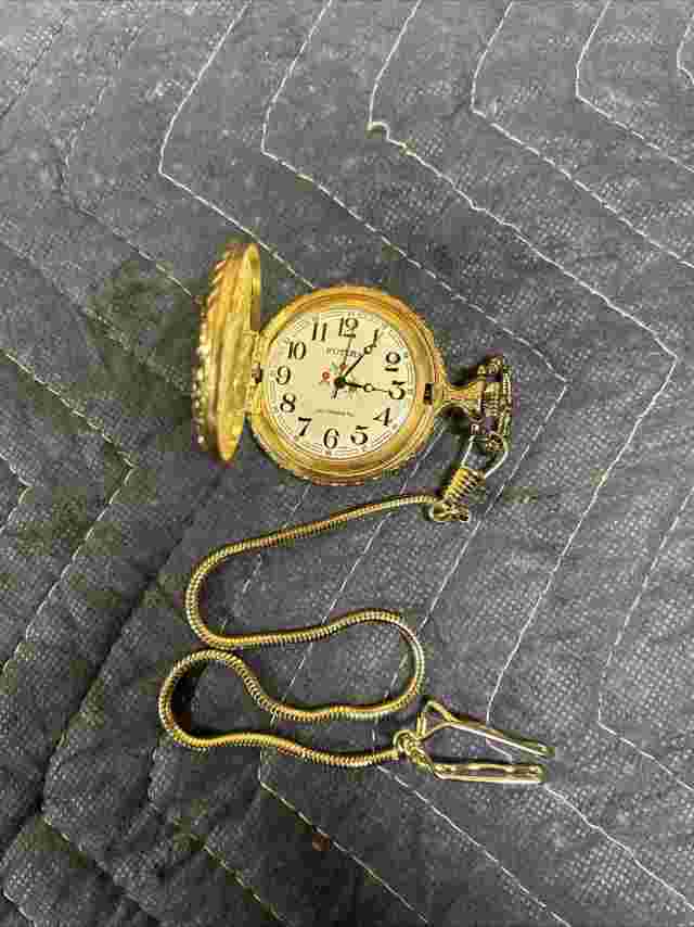 Vintage Mechanical Futura Train Pocket Watch Music Manual Wind