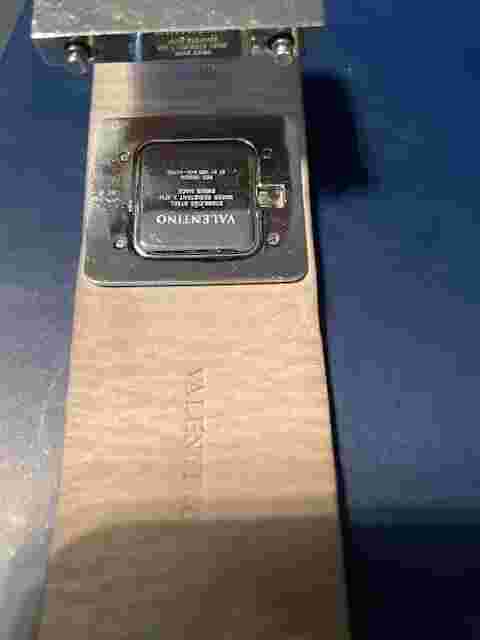 VALENTINO WOMEN WATCH WITH BLUE WIDE LEATHER BAND WATER RESIST  SWISS MADE