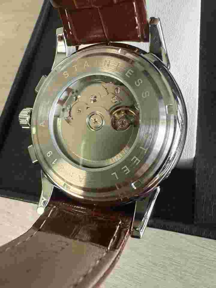 Forsining Mens Watch Luxury Automatic Retro Style Chronograph Moon Phase