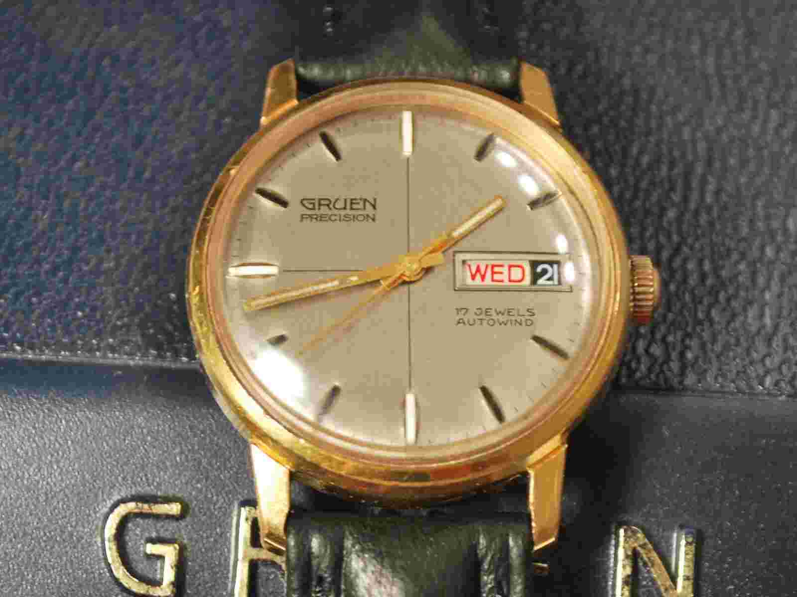 Vintage 1960s GRUEN 731CD Precision 17J Automatic Men's Watch