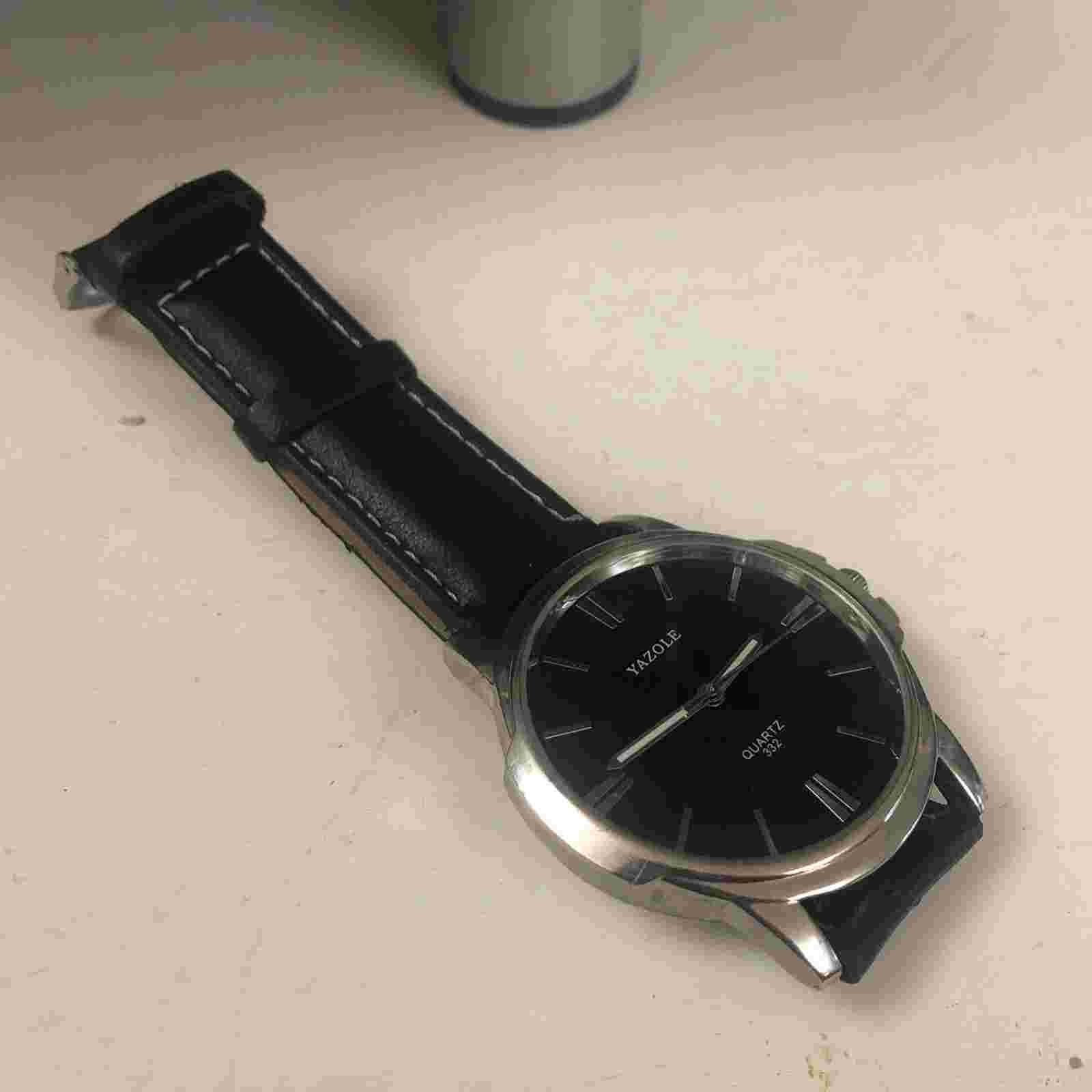 Yazole Blue Face Mens Dress Watch NEW BATTERY