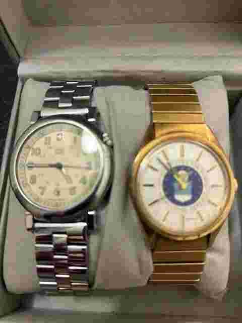 Air Force Recruiting Service Watch Vintage And Army Swiss Watch