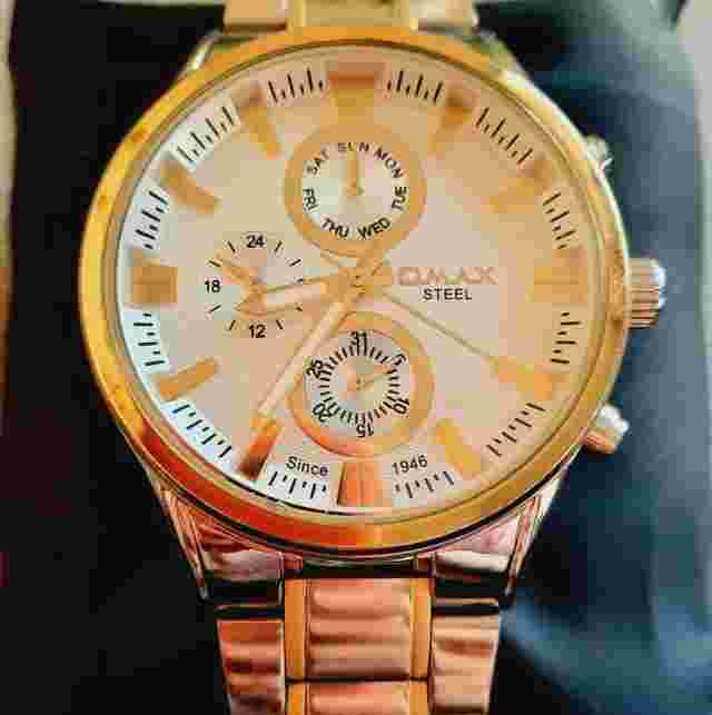 OMAX Watch, 'Mens 'Vintage 'JAPAN MOVT 50M-Water Resist, Stainless Steel.