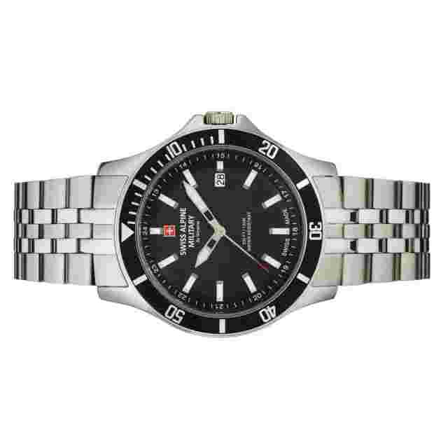 Swiss Alpine Military Men's Watch Analog Quartz 7022.1137SAM-1 Stainless Steel