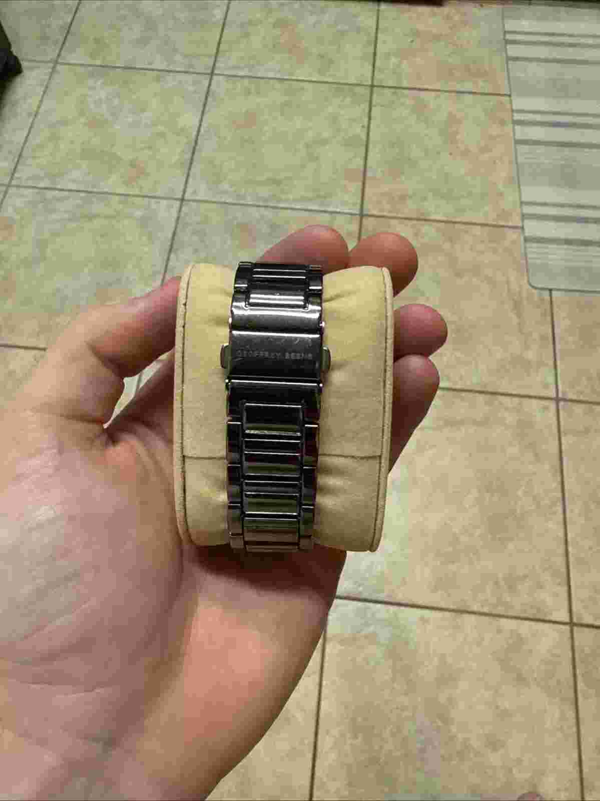 Geoffrey Beene Diamond Bracelet Strap Chronograph Watch, 42mm NO BOX