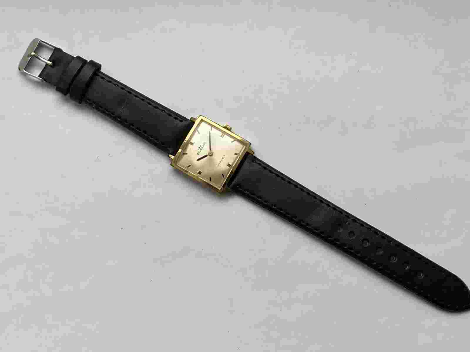 Vintage RARE MEN WATCH ELOGA 17 JEWELS SWISS AU CAL. 1000 LIBELA WATCH CO RRR