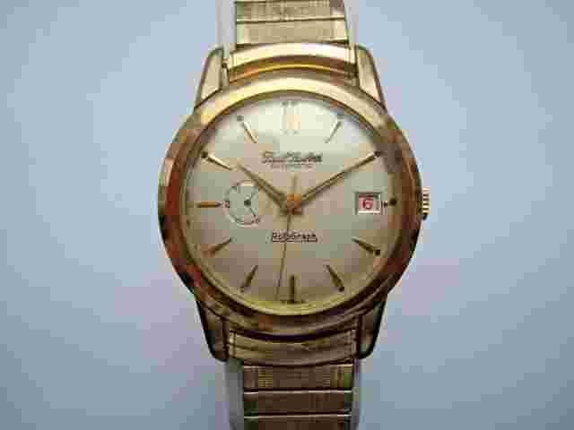 Paul Buhre RotoGraph Men's Automatic Watch 20 "GEP Red Date 1960's Runs- As Is
