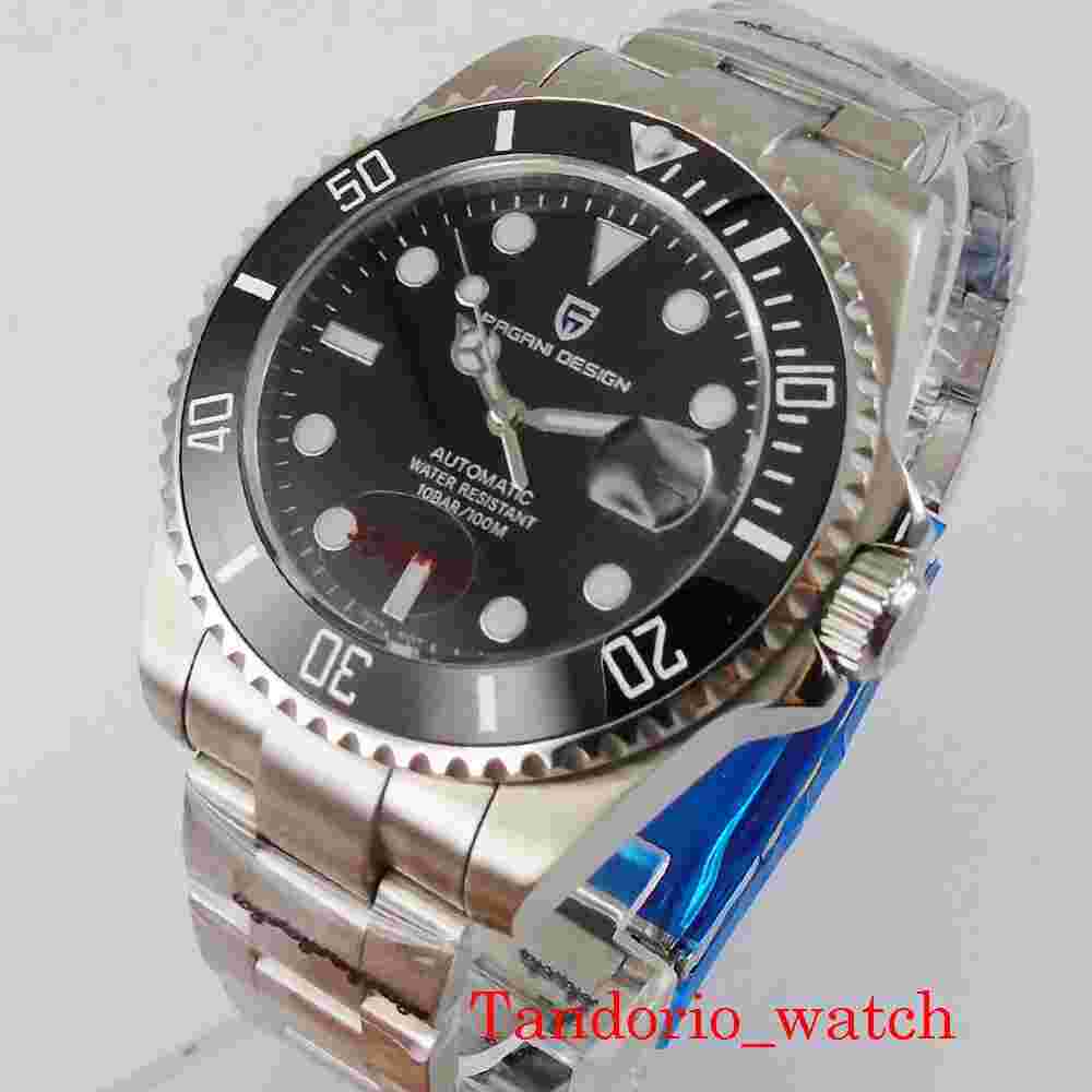24 Jewels NH35 Automatic Men Watch Auto Date Oyster Bracelet Sapphire Glass