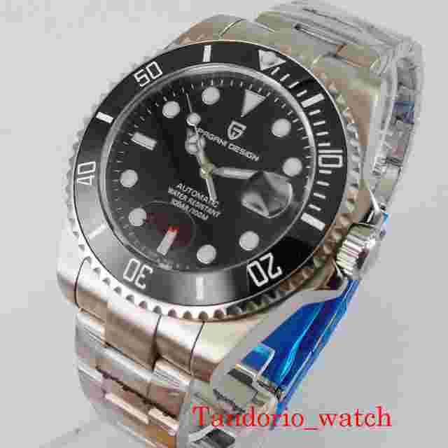 24 Jewels NH35 Automatic Men Watch Auto Date Oyster Bracelet Sapphire Glass
