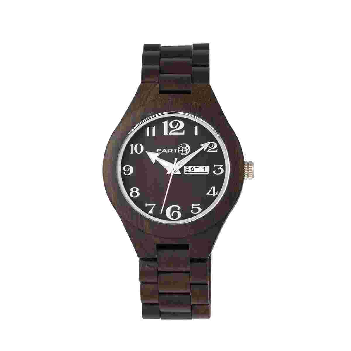 Earth Eco-friendly Dark Brown Wood Sapwood Watch Ew1602 Item No. Ethew1602