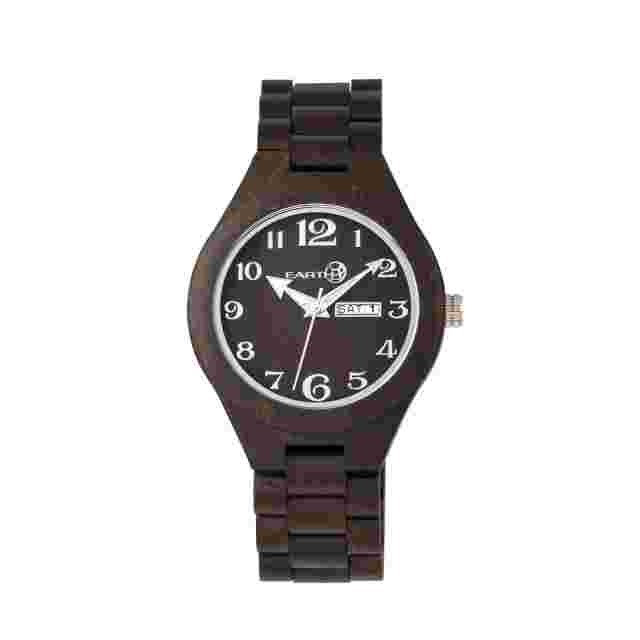 Earth Eco-friendly Dark Brown Wood Sapwood Watch Ew1602 Item No. Ethew1602