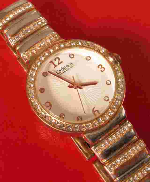 STUNNING DESIGNER SIGNED CATHERINE MALADRINO WOMENS CLASSY FASHION WATCH !!