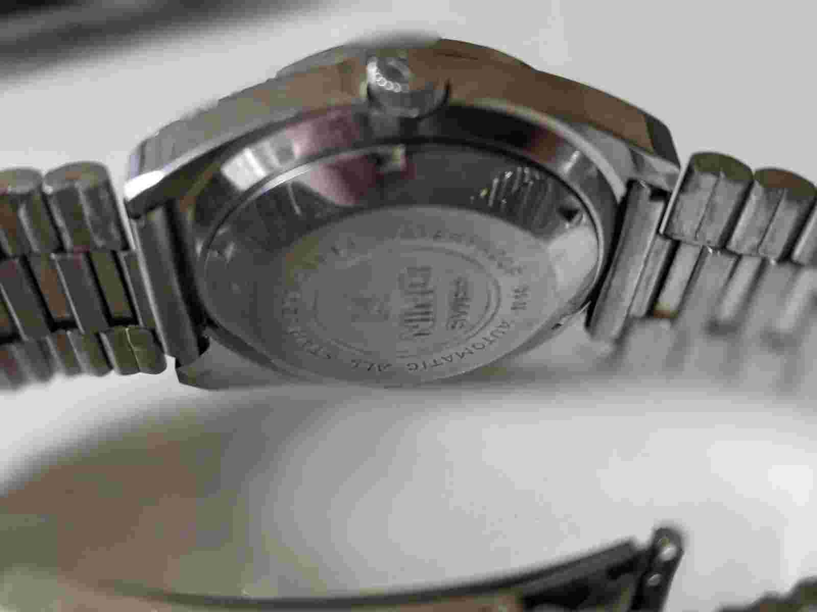 Rare Nino Men's Automatic SS Day Date Automatic Vintage Watch Blue Dial