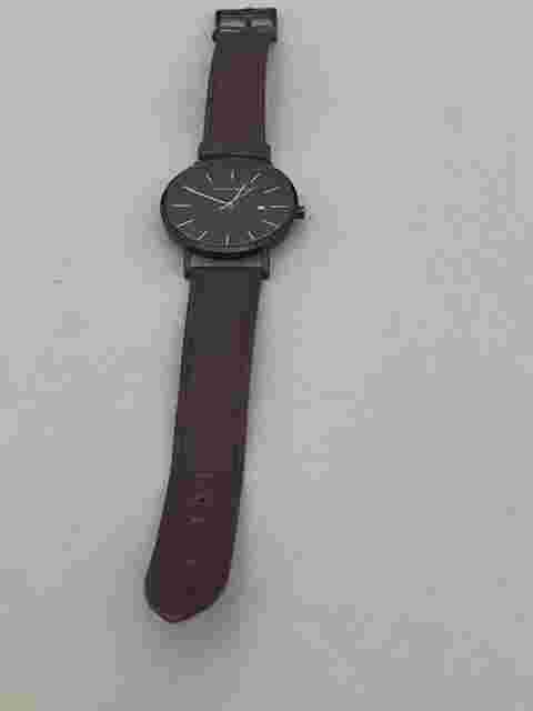 JAPAN Movement MEN Wristwatch Hannah Martin Too Luxury Brand leather BAND -Great