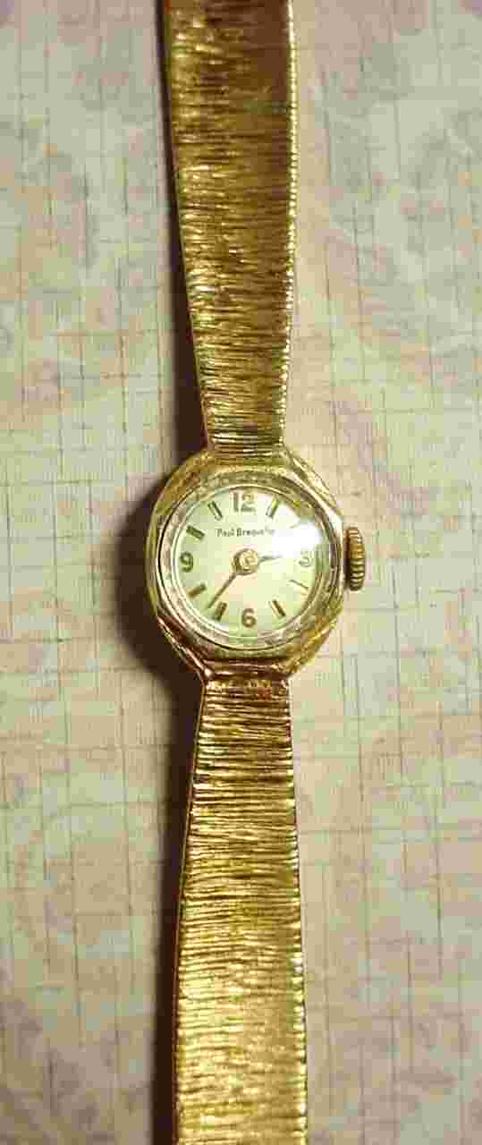 VINTAGE LADIES PAUL BREGUETTE 14K YELLOW GOLD WATCH