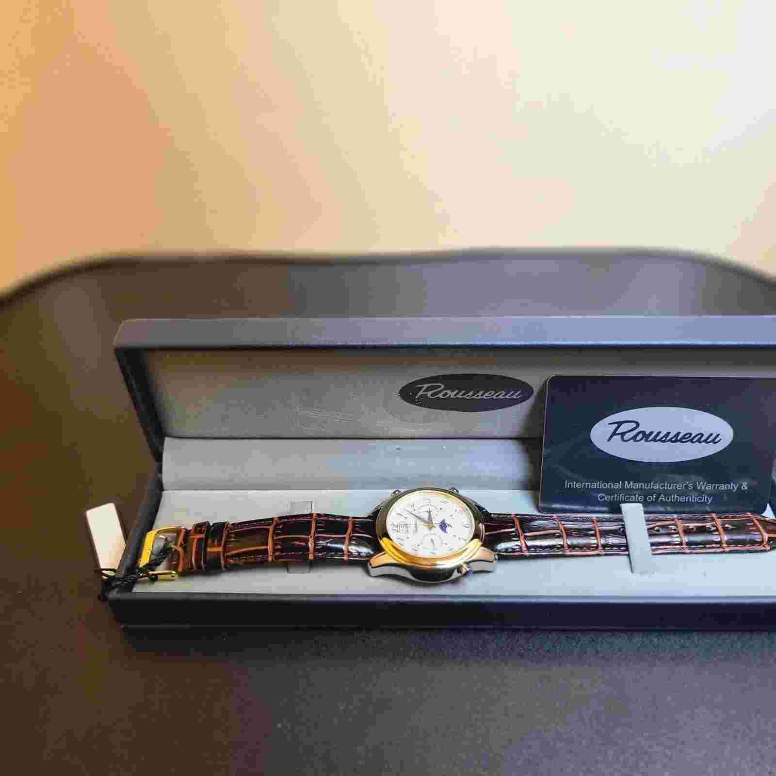 New Rousseau Men's Watch with Original Case and Band