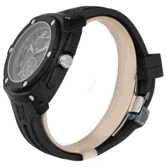 Saint Honoré 889273.7-L07 Chronograph 45mm Black PVD Rubber Quartz Men's Watch