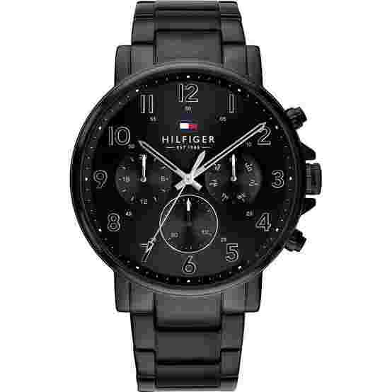 Tommy Hilfiger Daniel 1710383 46 mm Plated Stainless Steel Case with Black Plated Stainless Steel Band Men's Wristwatch