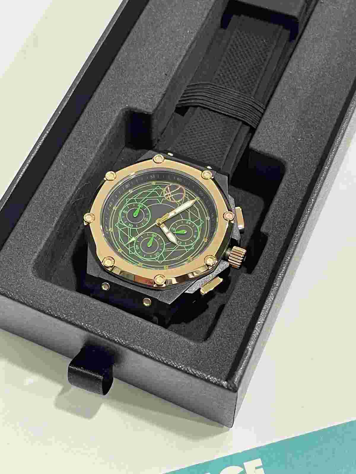 MEISTER AMBASSADOR X MIYOTA JS20 MARVEL DOCTOR STRANGE WATCH BLACK GREEN GOLD