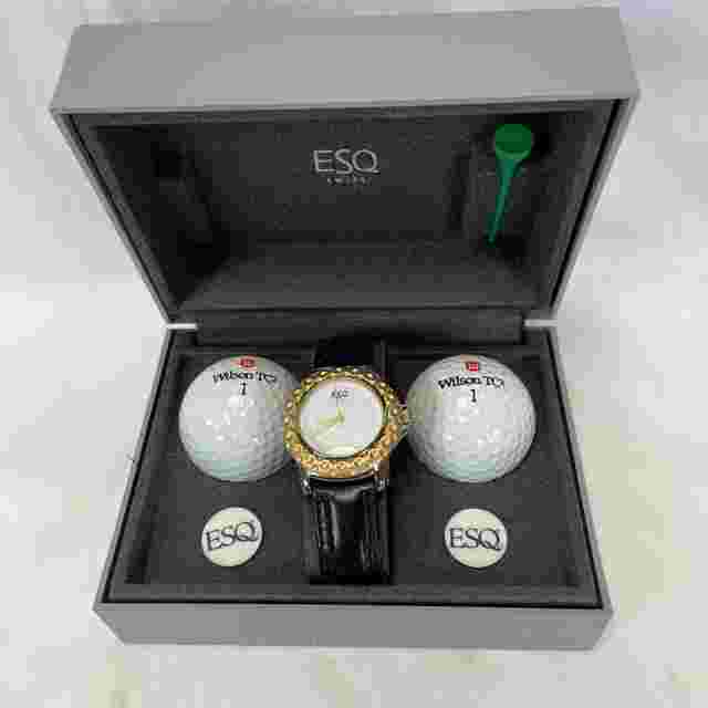 Movado ESQ Women Golf Quartz Watch Wilson TC 1 Balls  Tee Ball Holder