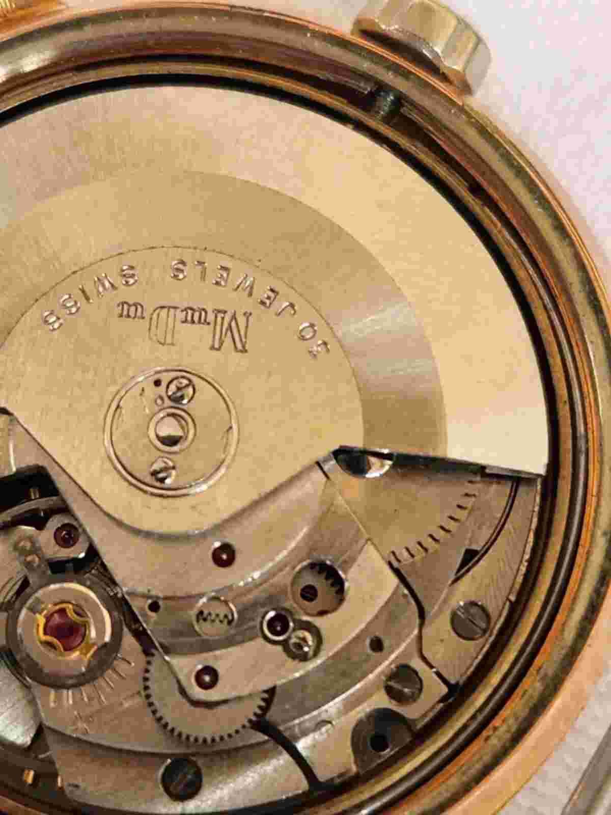 Mudu Watch DOUBLEMATIC Gold Plated For Spare And Repair