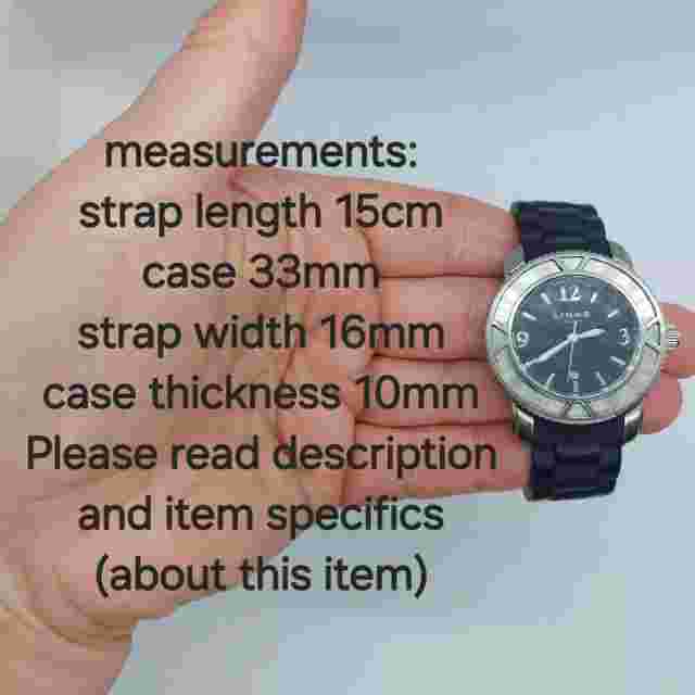 Links of London Ladies Watch Date Stainless Steel Case Silicone Strap Working