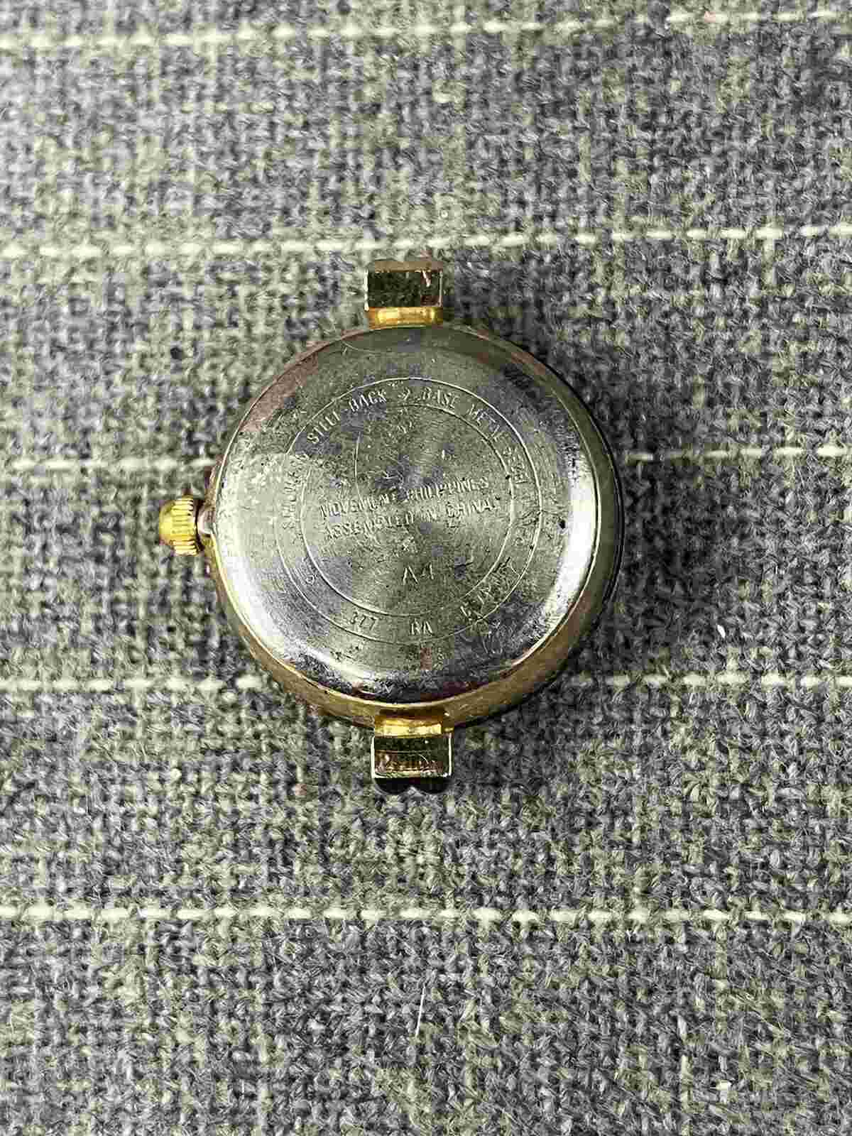 Carriage Small Circular Blacked Out Glass Unique Quartz Ladies Watch NO BAND