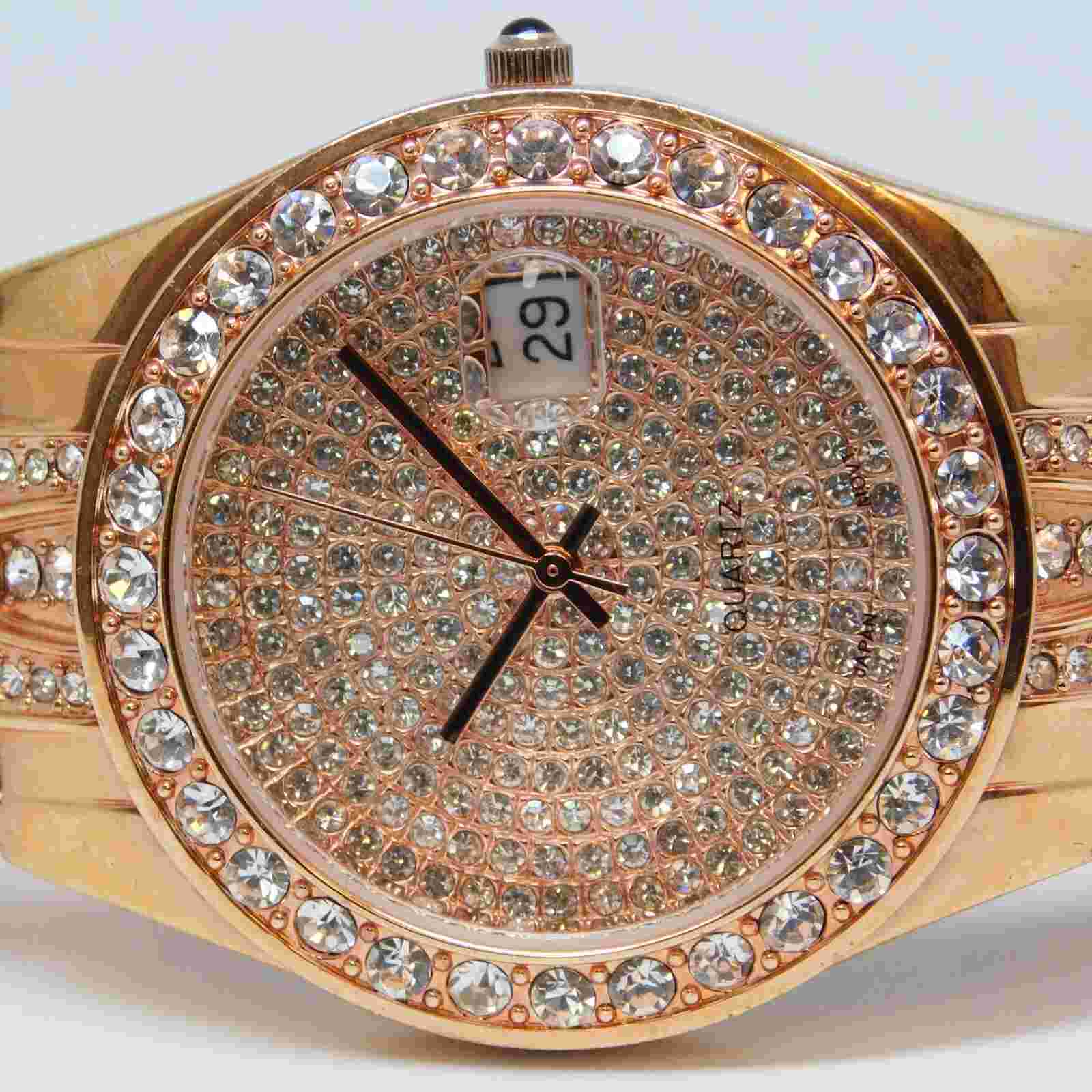 Xanadu Mineral Crystal Quartz Analog Unisex Watch Sz. 7 1/2" New Battery
