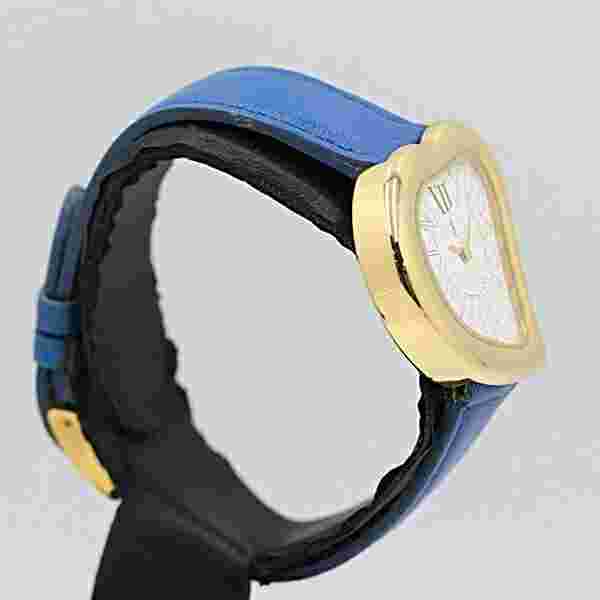 Yves Saint Laurent Heart Women's Gold Quartz Watch Blue Belt From Japan  Work