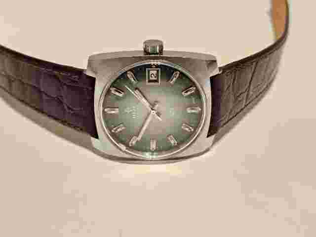 VINTAGE CLASSIC ELEGANT 32.5mm ST. STEEL AUTOMATIC SWISS MEN'S WATCH "OLMA" 21J.