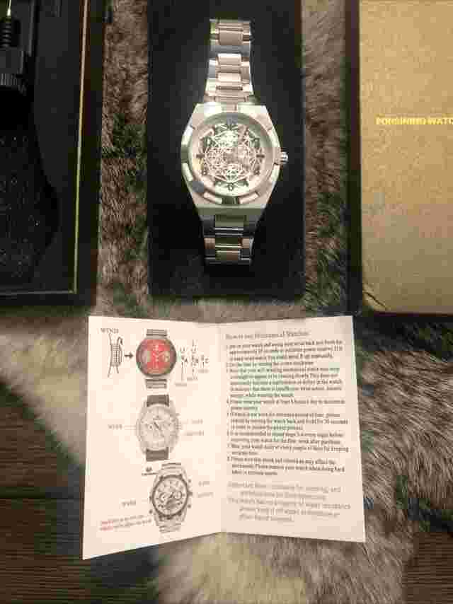 Forsining Silver Mechanical Watch