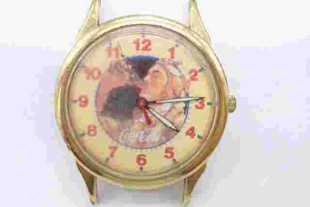 W174-53 Battery Replaced Coca-Cola Pilot Watch Face Only Men'S