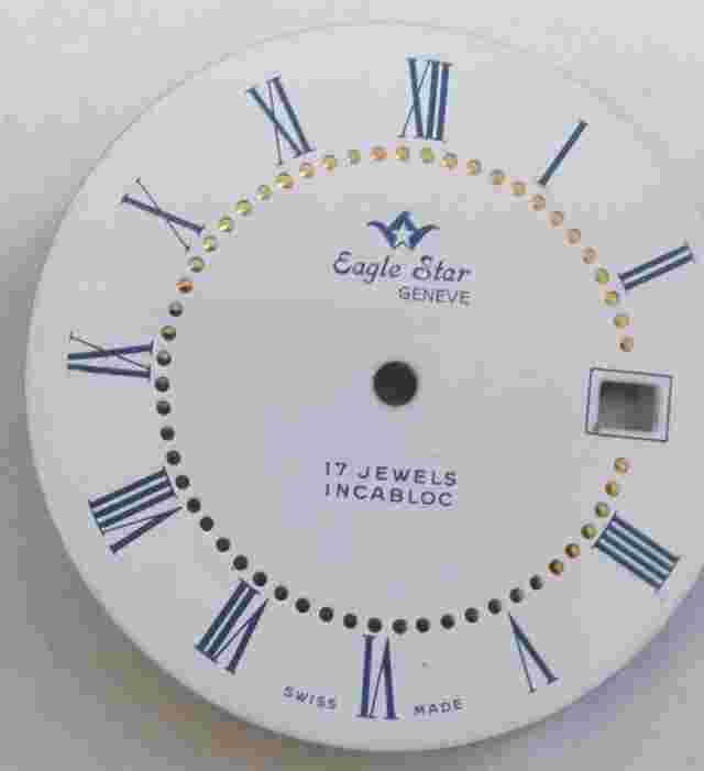 Eaglestar- watch dial for  ETA-Ut 6305 33 mm Roman numbers