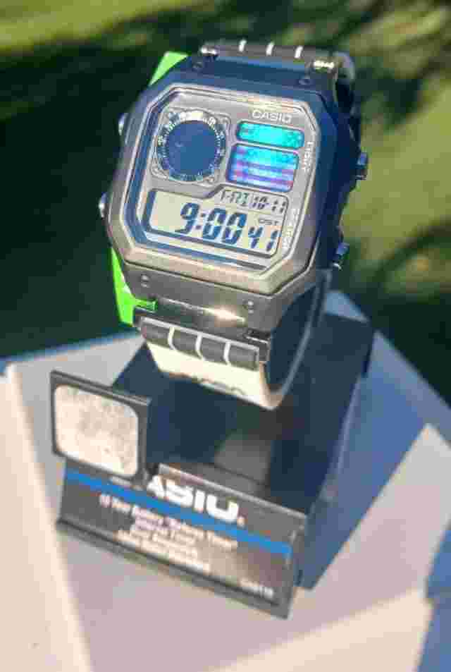 Casio AE1200 AE-1200WH Black & White Wrist Watch - NASA -  MODIFIED