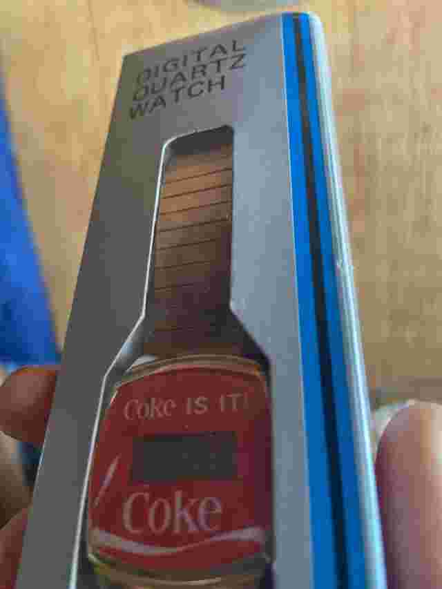 quartz coke mens watch