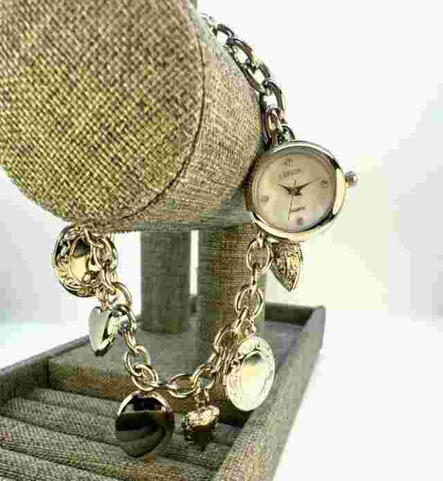 Lenox Locket Watch Silver Bracelet w/ Charms Limited Edition New In Box Designer