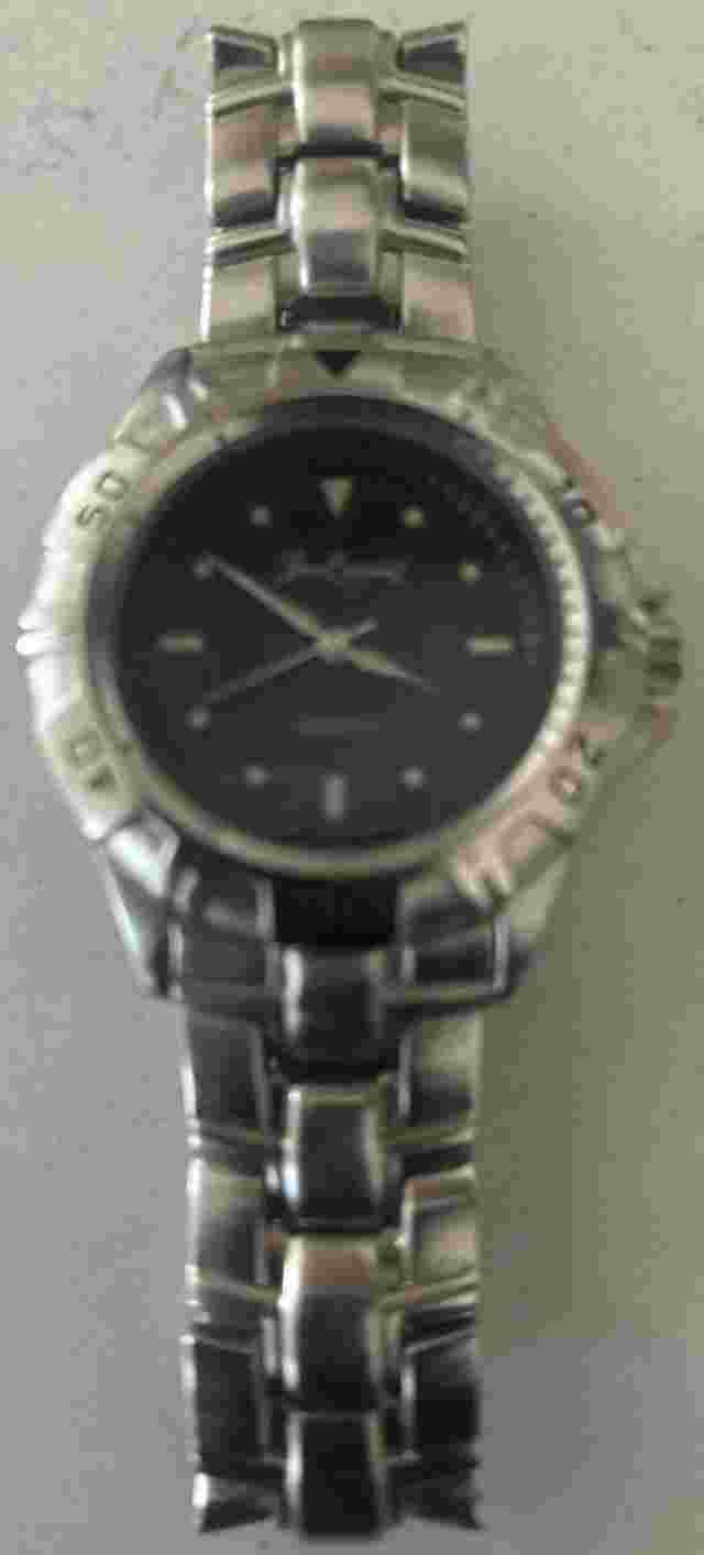 Vintage B.U.M. Equipment Quartz Watch V-403 Blue Dial Silver Tone New Battery