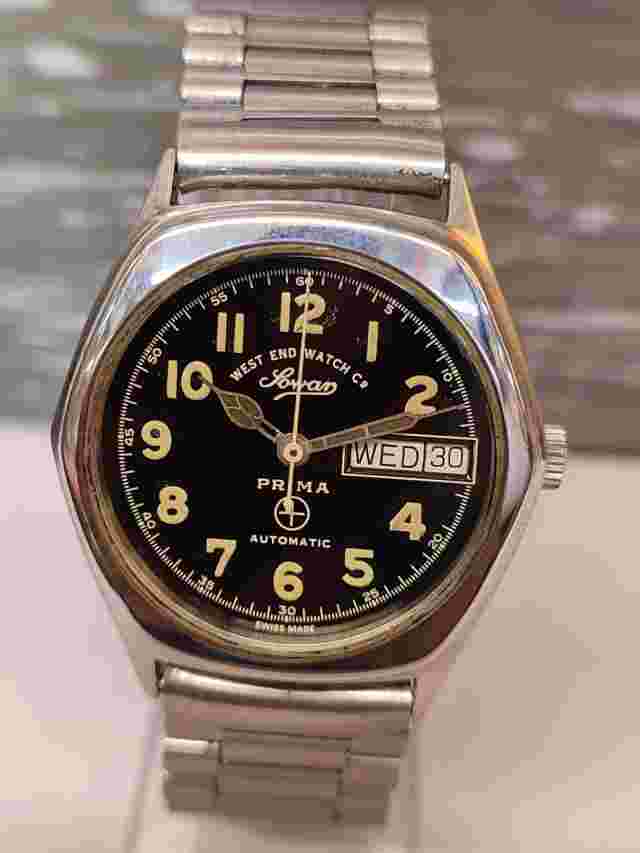 WEST END WATCH CO. SOWAR PRIMA AUTOMATIC S.4632 SWISS MEN'S FULL WORKING VINTAGE