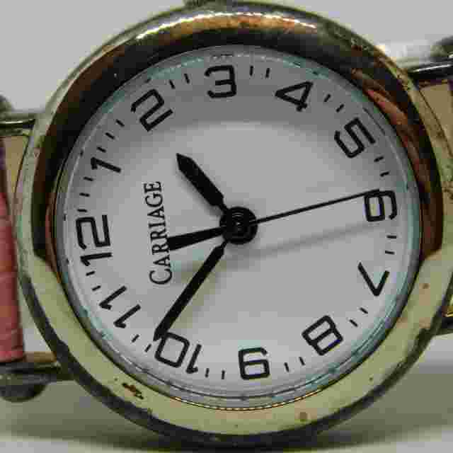 Carriage by Timex Genuine Leather Quartz Analog Ladies Watch