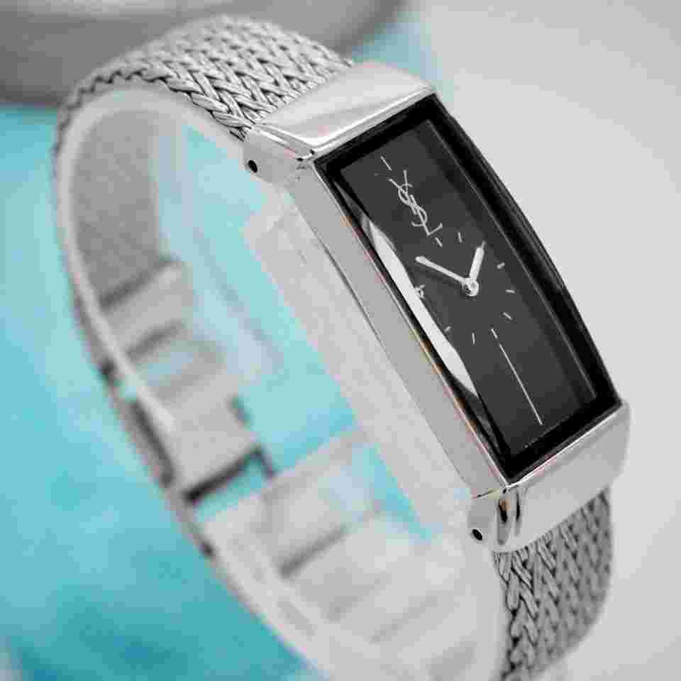 Yves Saint Laurent Silver Glass Women's Watch 15x38mm